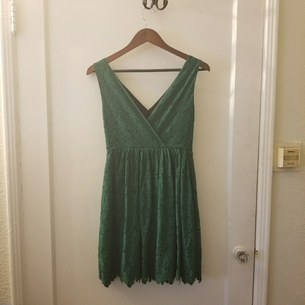 Zara Green Lace Dress